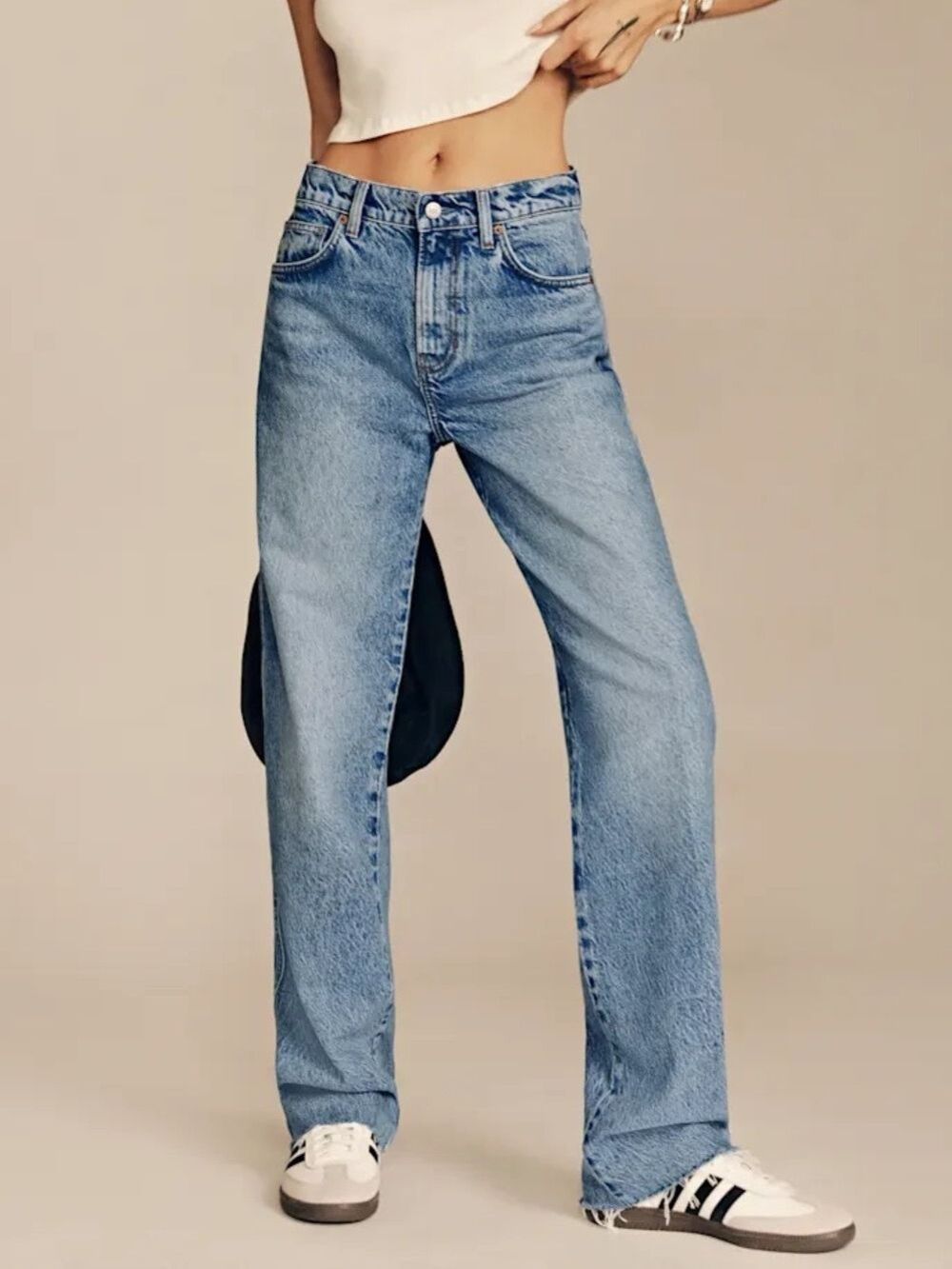 Reformation Women’s Val 90s Mid Rise Straight Jeans Core- Colorado 23 - Picture 1 of 15